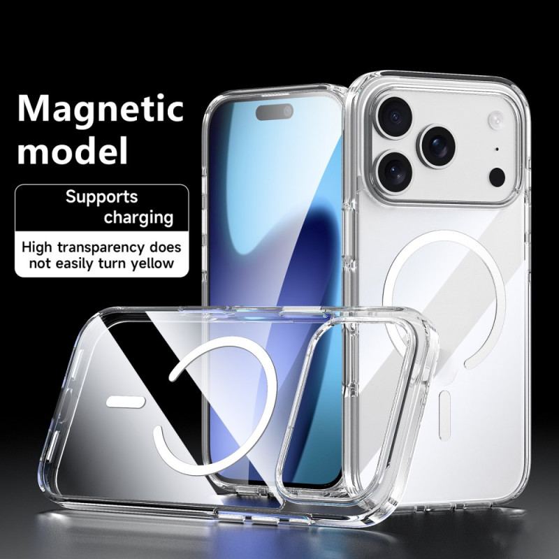 Coque iPhone 17 Pro Compatible MagSafe Transparente