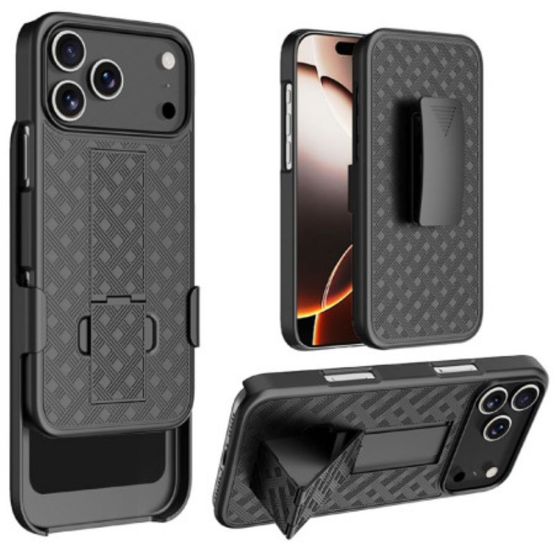 Coque iPhone 17 Pro Coulissante avec Support et Clip
