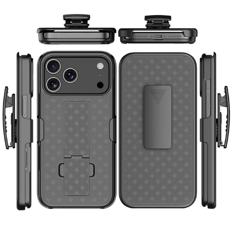 Coque iPhone 17 Pro Coulissante avec Support et Clip