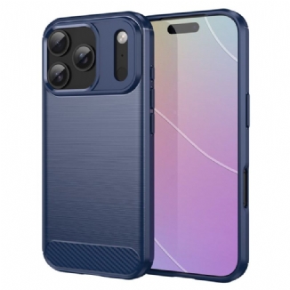 Coque iPhone 17 Pro Fibre Carbone Brossée