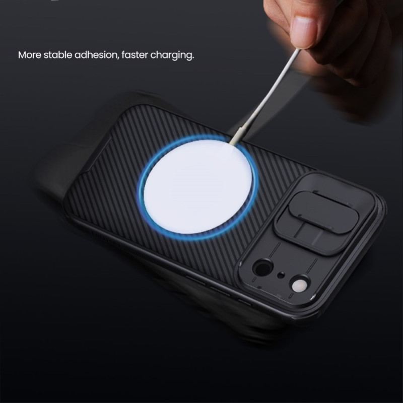 Coque iPhone 17 Pro MagSafe et Protection Caméra Coulissante NILLKIN