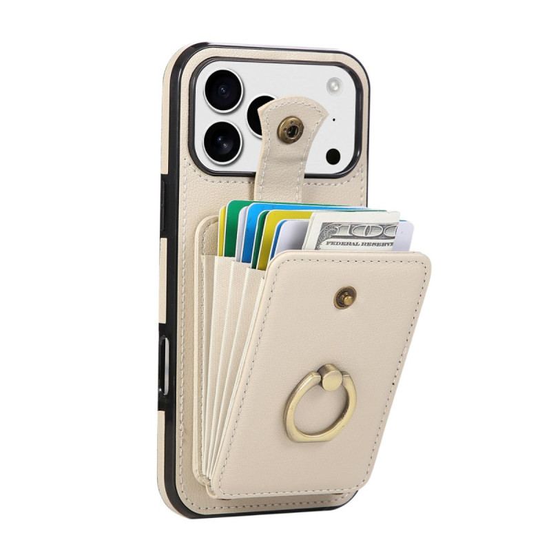 Coque iPhone 17 Pro Multi-Cartes et Bandoulière