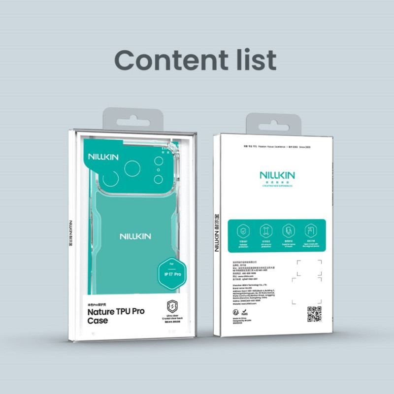 Coque iPhone 17 Pro Nature Pro Series NILLKIN