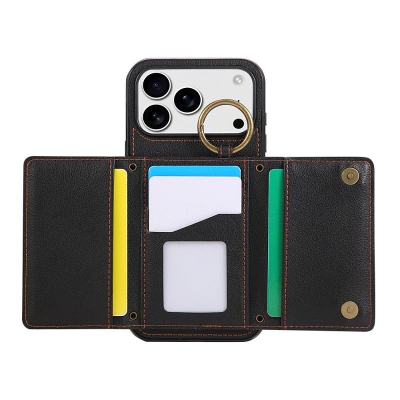 Coque iPhone 17 Pro Portefeuille avec Bandoulière