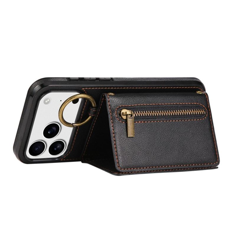 Coque iPhone 17 Pro Portefeuille avec Bandoulière