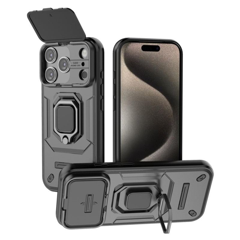 Coque iPhone 17 Pro Ring Résistante avec Protection d'Objectif
