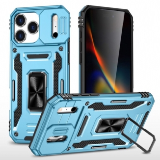 Coque iPhone 17 Pro Support et Protection d'Objectif Coulissante