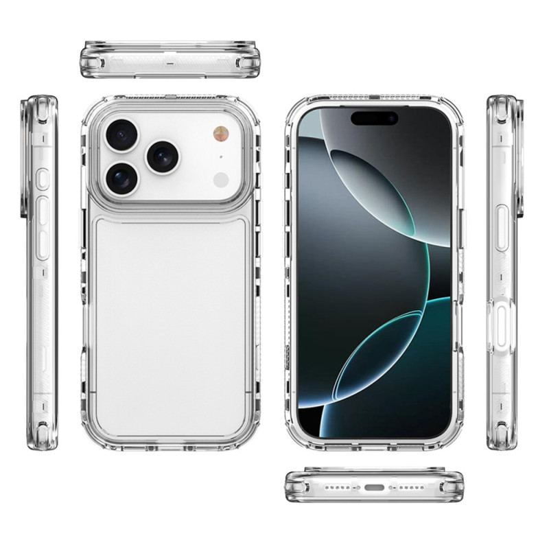 Coque iPhone 17 Pro Transparente Trois-en-Un