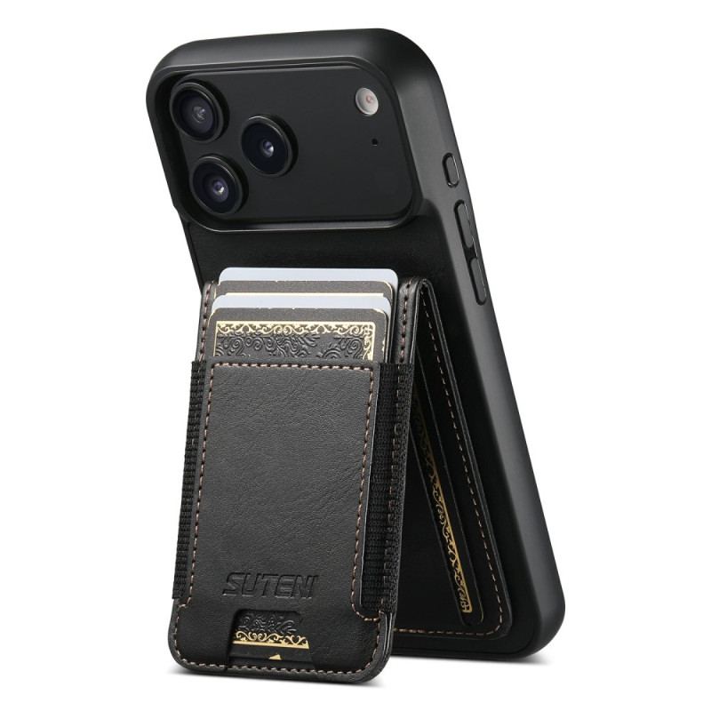 Coque Phone 17 Pro Style Cuir Ciré Porte-Cartes