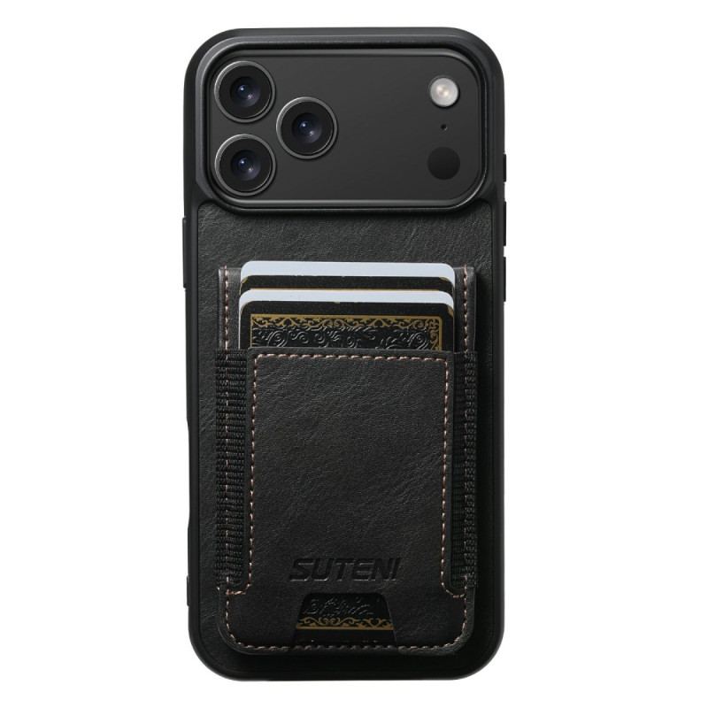 Coque Phone 17 Pro Style Cuir Ciré Porte-Cartes