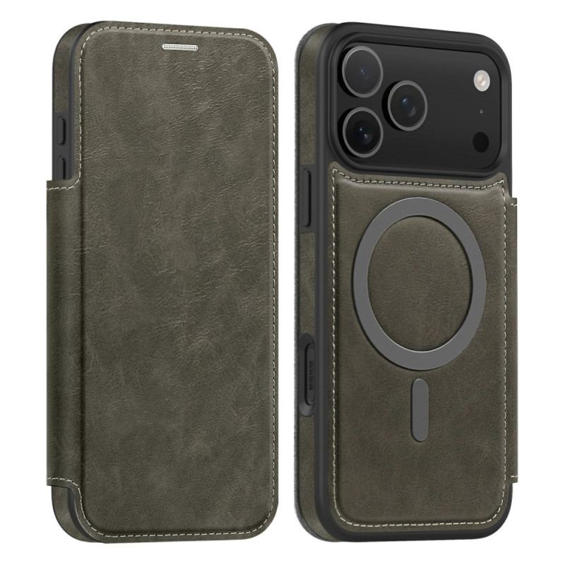 Flip Cover iPhone 17 Pro compatible MagSafe Porte-Cartes RFID