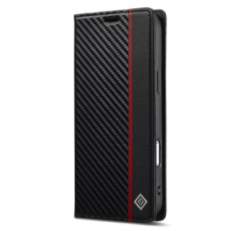 Flip Cover iPhone 17 Pro Fibre Carbone LC.IMEEKE