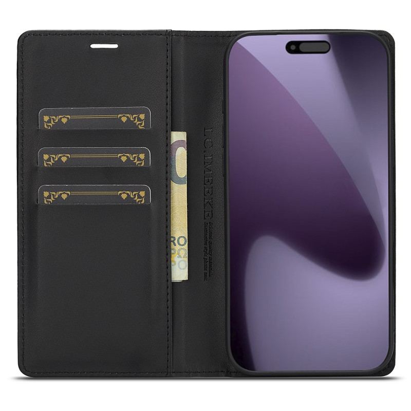 Flip Cover iPhone 17 Pro Fibre Carbone LC.IMEEKE