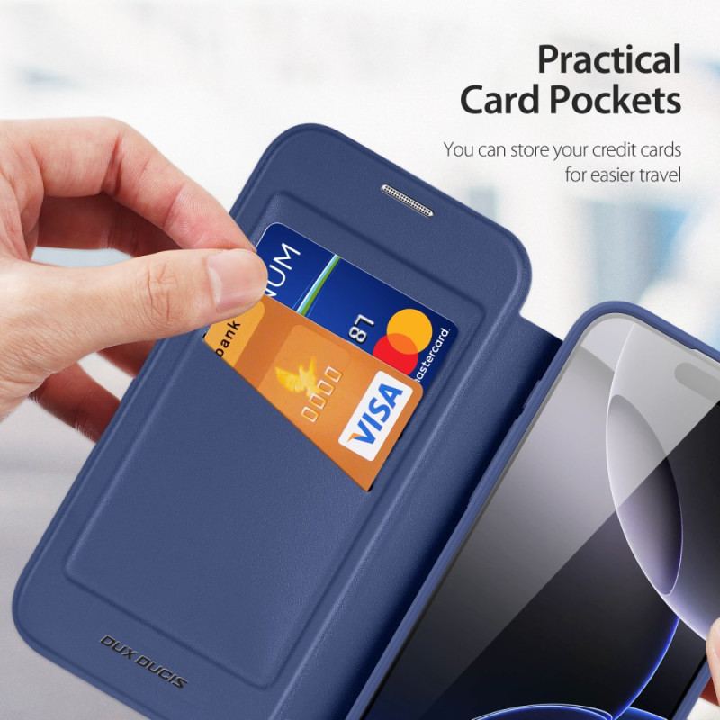 Flip Cover iPhone 17 Pro Skin X Pro Series avec Support DUX DUCIS