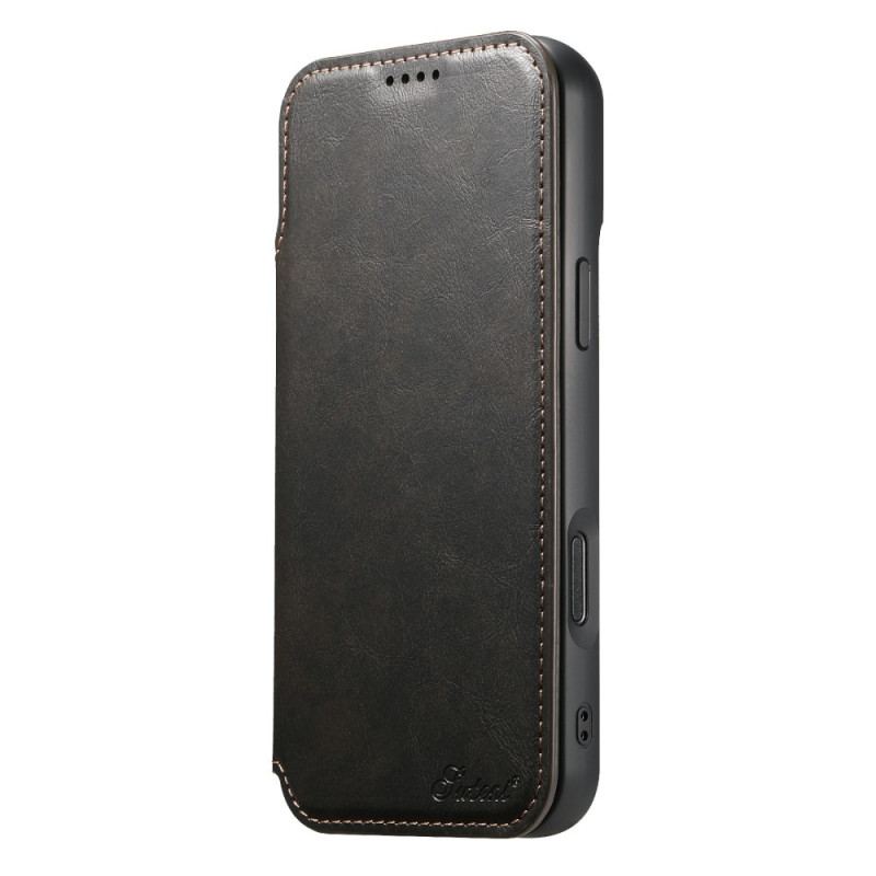 Housse iPhone 17 Pro compatible MagSafe Effet Cuir