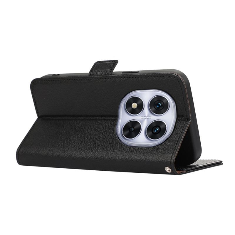 Coque RFID pour Xiaomi Redmi Note 14 Pro 4G Effet Cuir ABEEL