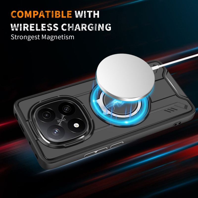 Coque Xiaomi Redmi Note 14 Pro 4G Compatible MagSafe avec Support Rotatif