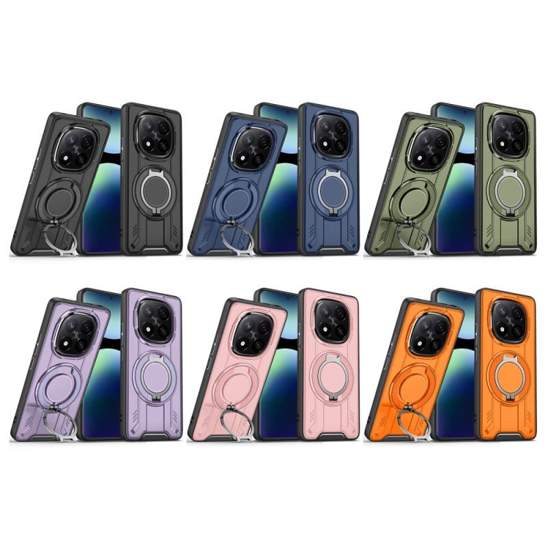 Coque Xiaomi Redmi Note 14 Pro 4G Compatible MagSafe avec Support Rotatif