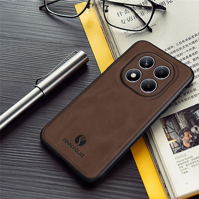 Coque Xiaomi Redmi Note 14 Pro 4G Effet Cuir ANNYOJO