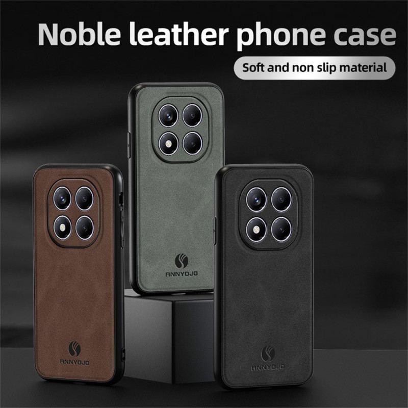 Coque Xiaomi Redmi Note 14 Pro 4G Effet Cuir ANNYOJO