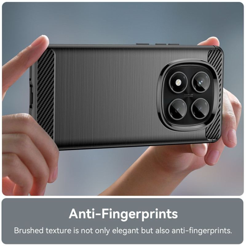 Coque Xiaomi Redmi Note 14 Pro 4G Fibre Carbone Brossée