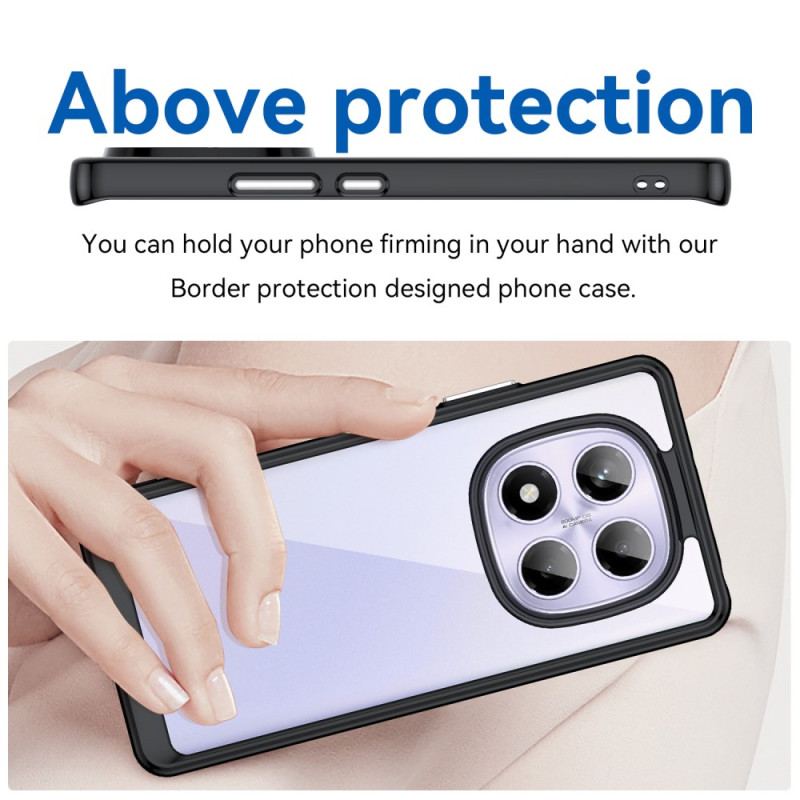 Coque Xiaomi Redmi Note 14 Pro 4G Hybride avec Protecteur Écran en Verre Trempé