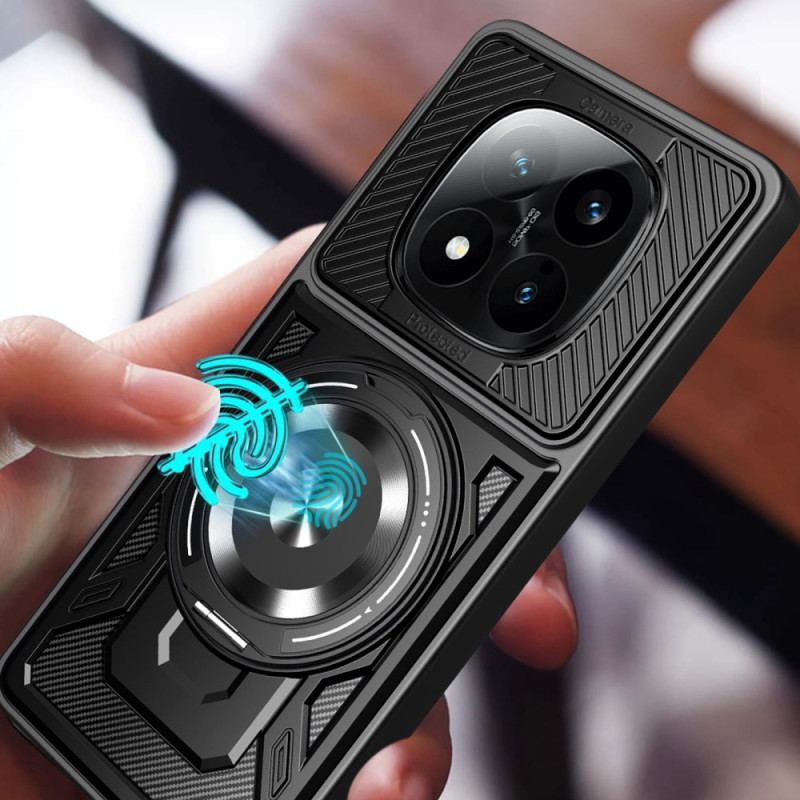 Coque Xiaomi Redmi Note 14 Pro 4G Magnétique Support Rotatif à