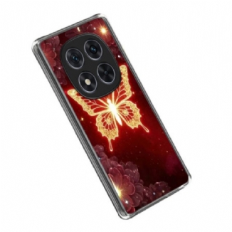 Coque Xiaomi Redmi Note 14 Pro 4G Papillon Doré