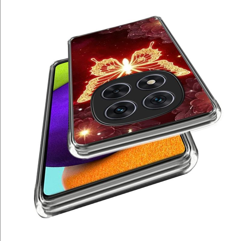 Coque Xiaomi Redmi Note 14 Pro 4G Papillon Doré