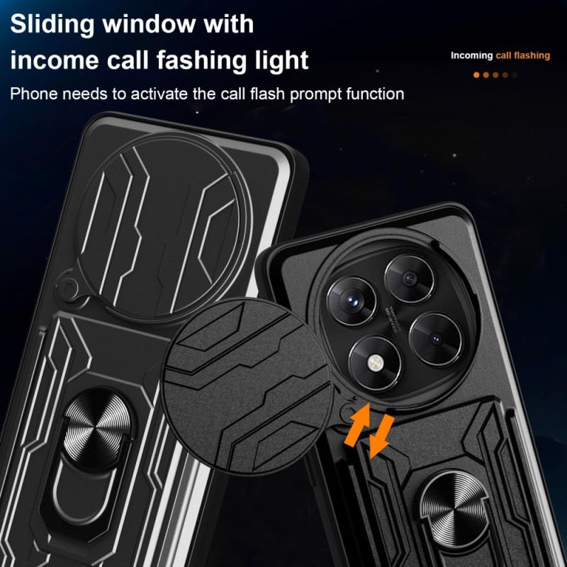 Coque Xiaomi Redmi Note 14 Pro 4G Ultra Résistante avec Support et Protecteur Objectif