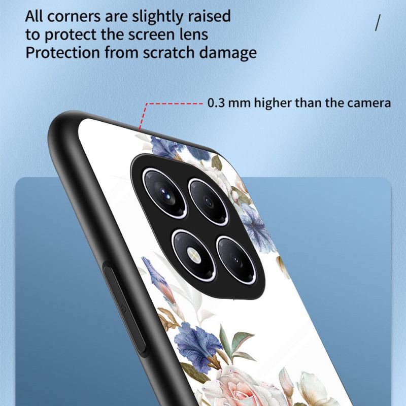 Coque Xiaomi Redmi Note 14 Pro 4G Verre Trempé Florale