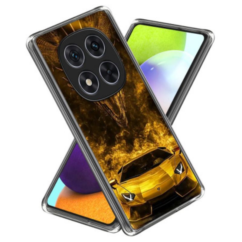 Coque Xiaomi Redmi Note 14 Pro 4G Voiture de Sport Dorée