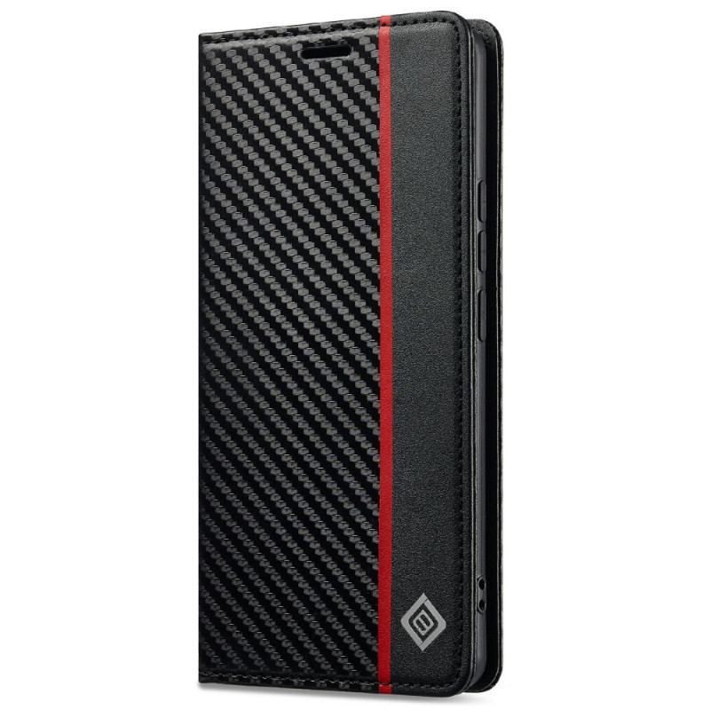 Flip Cover Xiaomi Redmi Note 14 Pro 4G Texture Fibre Carbone