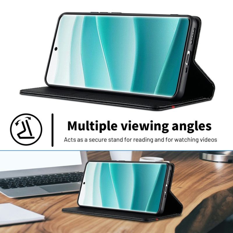 Flip Cover Xiaomi Redmi Note 14 Pro 4G Texture Fibre Carbone