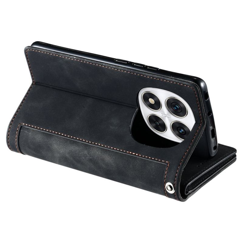 Housse Xiaomi Redmi Note 14 Pro 4G 9 Porte-Cartes à Lanière