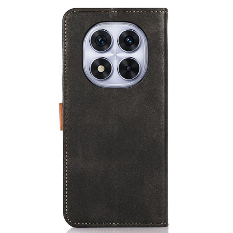 Housse Xiaomi Redmi Note 14 Pro 4G Fermoir Doré KHAZNEH