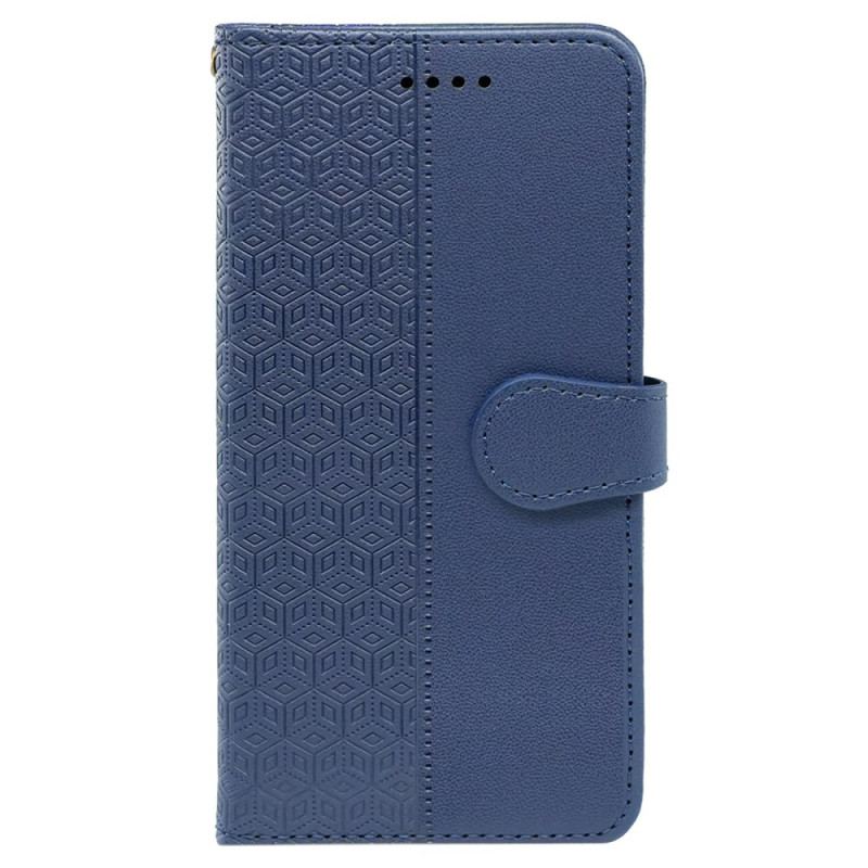 Housse Xiaomi Redmi Note 14 Pro 4G Frise Cubes et Lanière