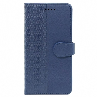 Housse Xiaomi Redmi Note 14 Pro 4G Frise Cubes et Lanière