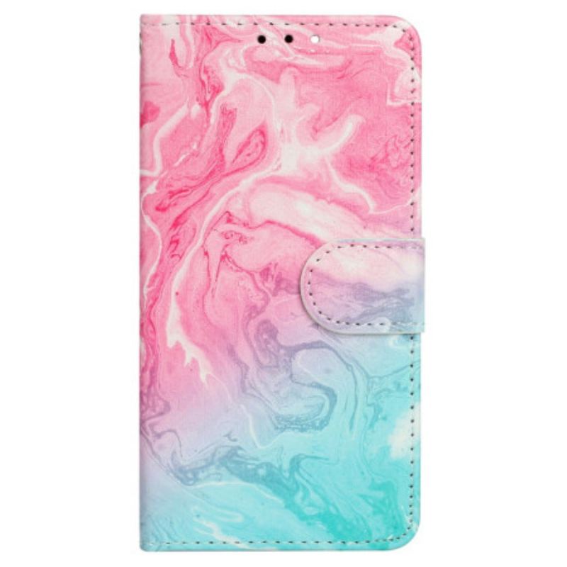 Housse Xiaomi Redmi Note 14 Pro 4G Marbre Rose et Vert