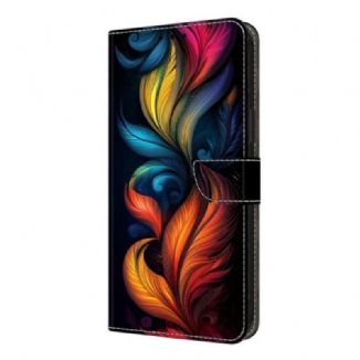 Housse Xiaomi Redmi Note 14 Pro 4G Plumes Colorées