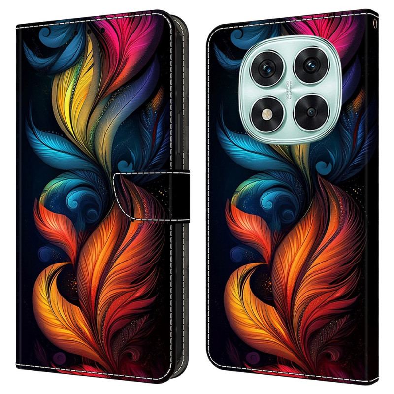 Housse Xiaomi Redmi Note 14 Pro 4G Plumes Colorées