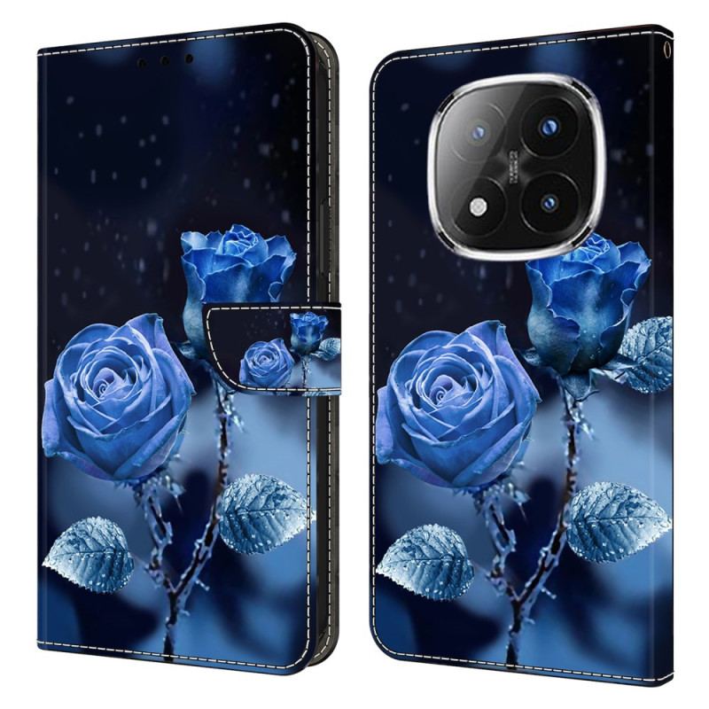 Housse Xiaomi Redmi Note 14 Pro 4G Roses Bleues