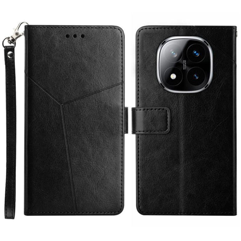 Housse Xiaomi Redmi Note 14 Pro 4G Y Design à Lanière