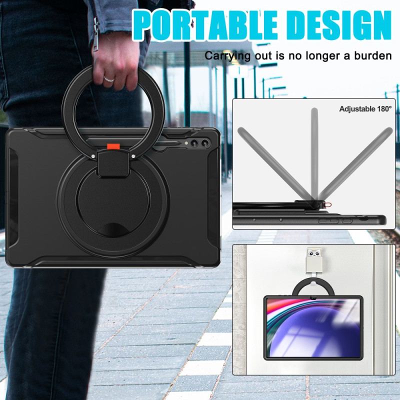 Coque Samsung Galaxy Tab S10 Ultra / S9 Ultra / S8 Ultra Anneau-Support Rotatif