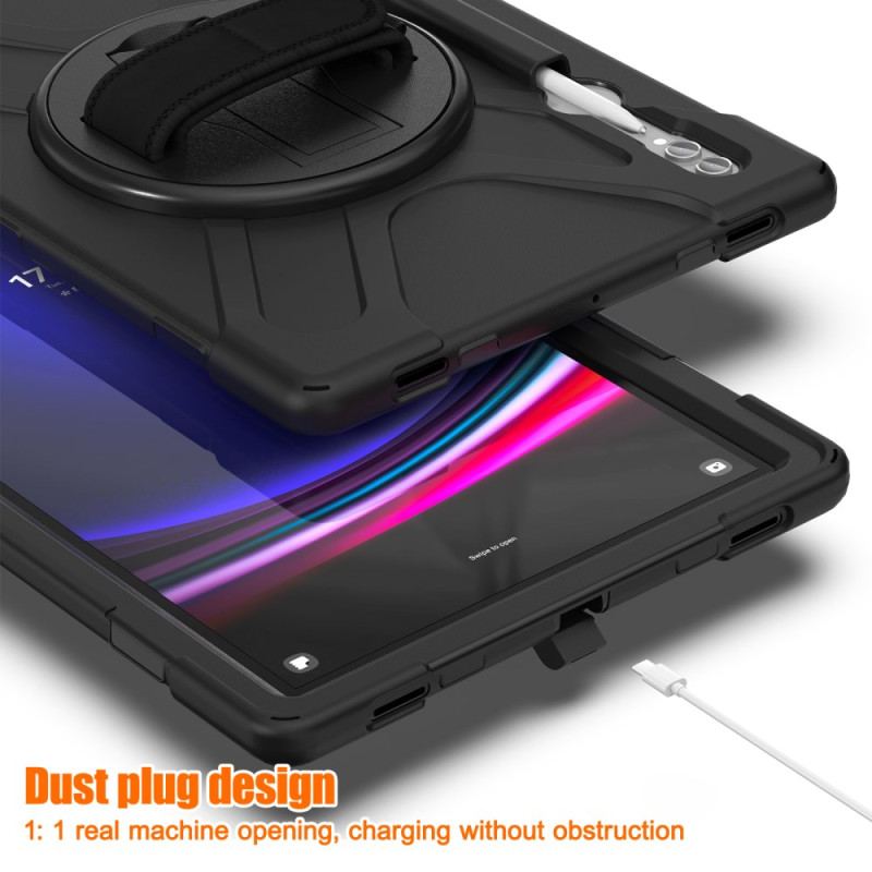 Coque Samsung Galaxy Tab S10 Ultra / S9 Ultra / S8 Ultra Triple Protection Sangle et Support