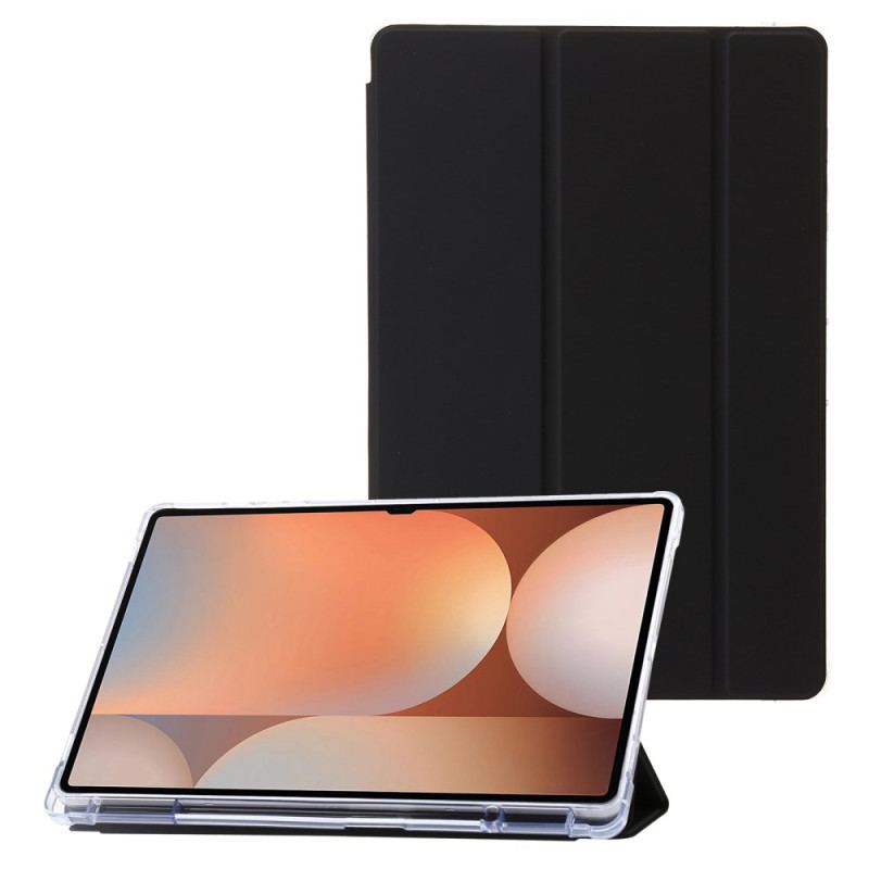 Smart Case Samsung Galaxy Tab S10 Ultra Trois Trois Volets et Dos Transparent