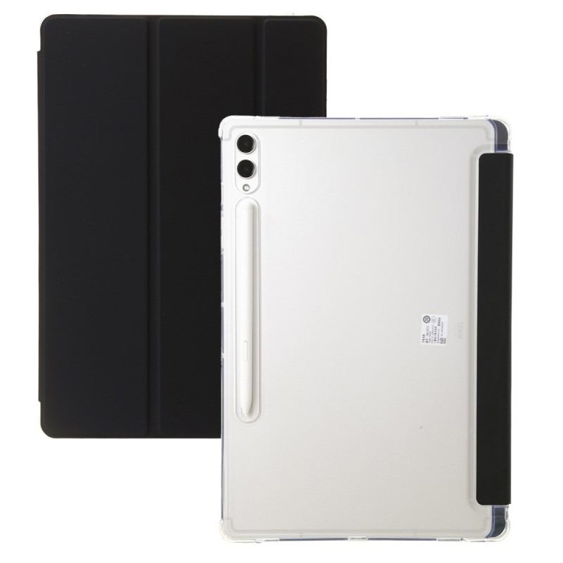 Smart Case Samsung Galaxy Tab S10 Ultra Trois Trois Volets et Dos Transparent