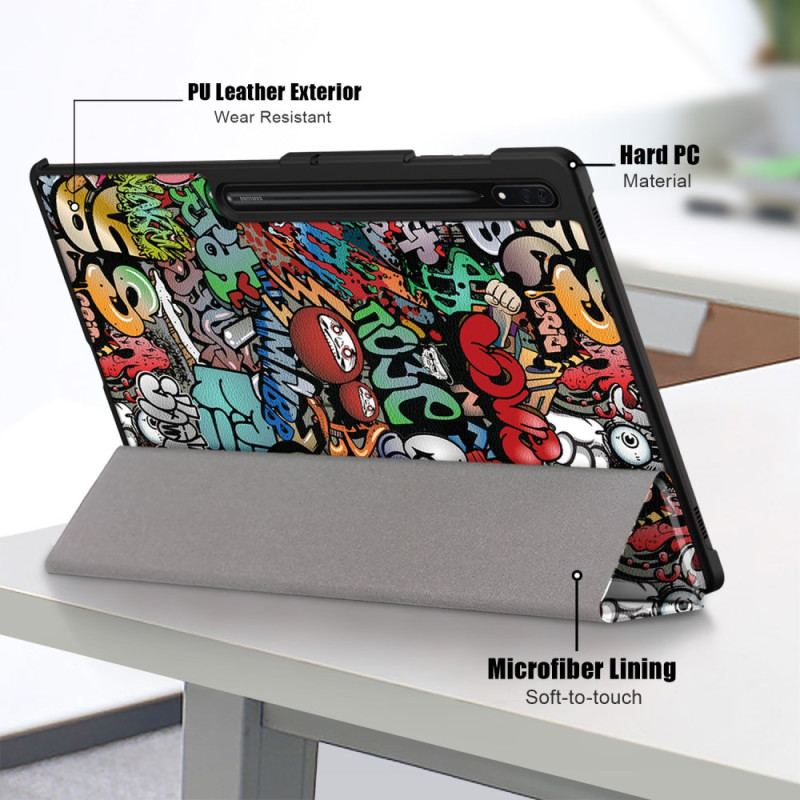 Smart Samsung Galaxy Tab S10 Ultra / S9 Ultra Graffiti