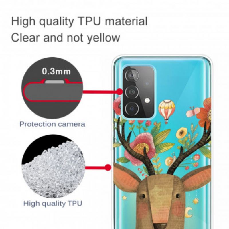 Coque Samsung Galaxy A52 4G / A52 5G / A52s 5G Cerf Tribal