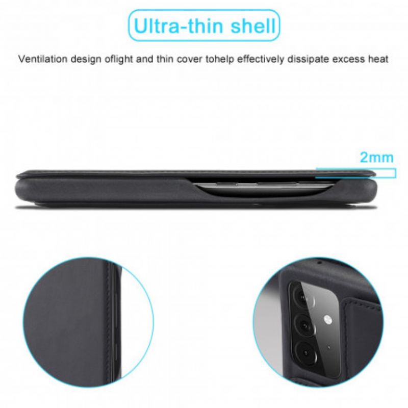 Flip Cover Samsung Galaxy A52 4G / A52 5G / A52s 5G LC.IMEEKE Effet Cuir
